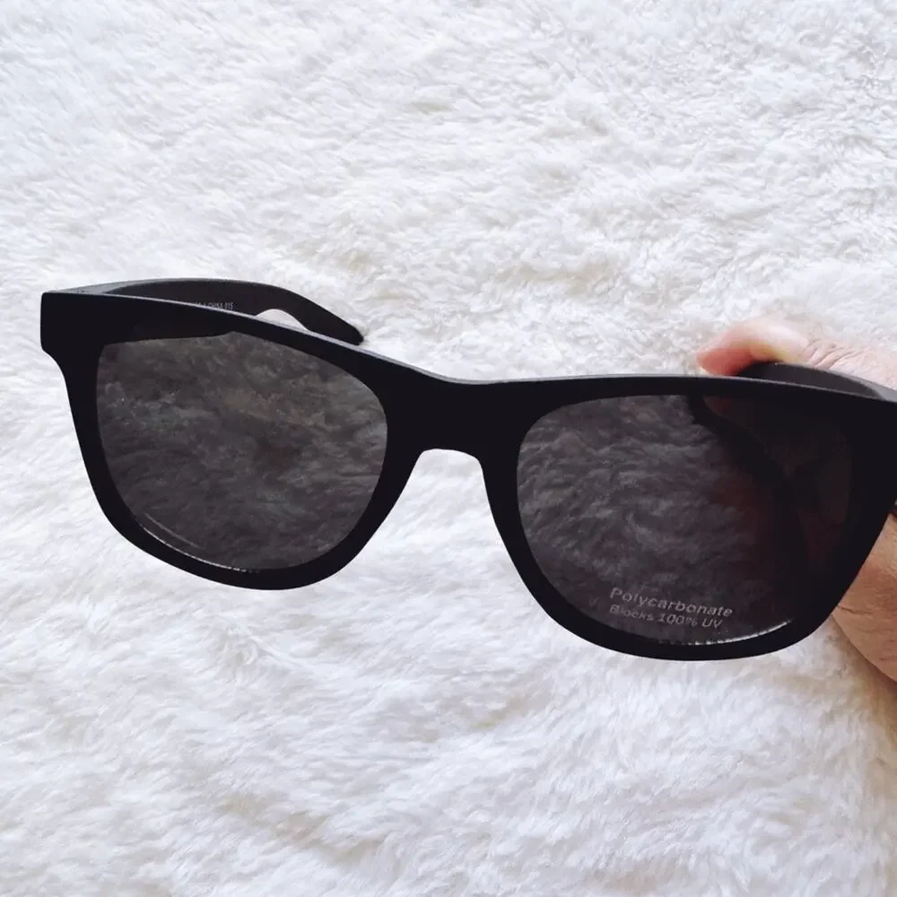 Luke Matte Black Polycarbonate Sunglasses